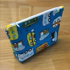 Colorful Camper print Zippered Pouch